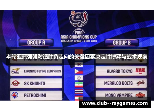 本轮亚冠强强对话胜负走向的关键因素决定性博弈与战术观察 本轮亚冠强强对话胜负走向的关键因素决定性博弈与战术观察